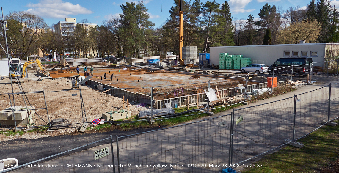 28.03.2023 - Baustelle Haus für Kinder in Neuperlach